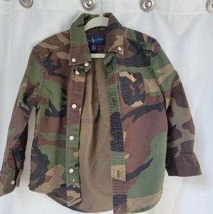 Polo Ralph LaurenToddler Boys Camo Oxford Shirt